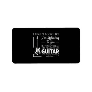 Etiqueta Podría Parecer Que Te Escucho La Guitarra De Músic