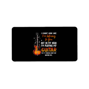 Etiqueta Podría Parecer Que Te Estoy Escuchando Pero En Mi