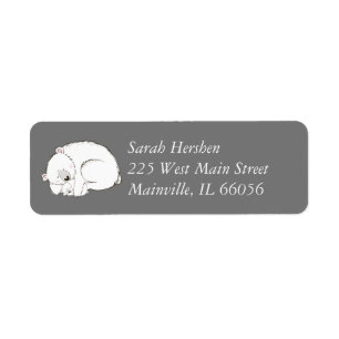 Etiqueta Polar Bear Winter Baby Shower