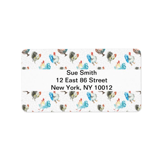 Etiqueta Pollos en el campo (Frente)