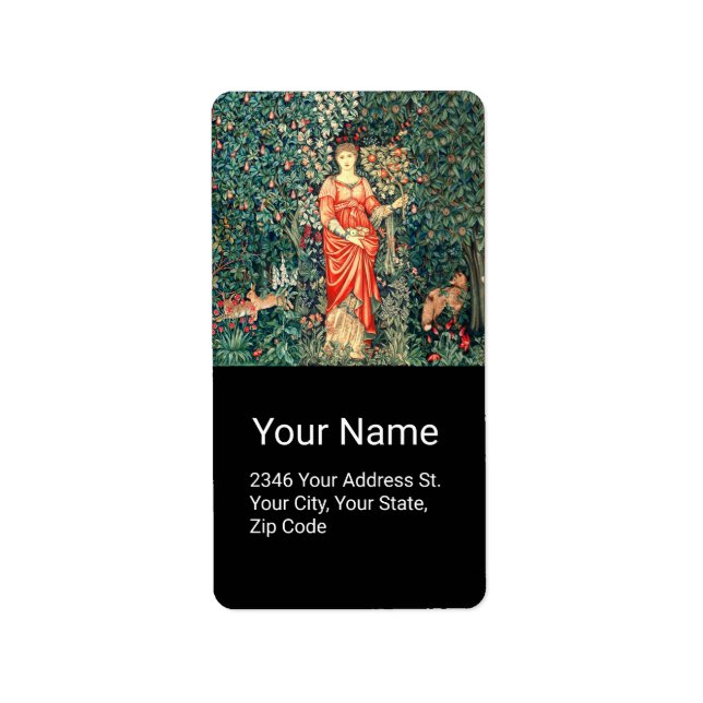 ETIQUETA POMONA TIENE FRUTAS EN VERDES, ANIMALES FORESTALES (Frente)