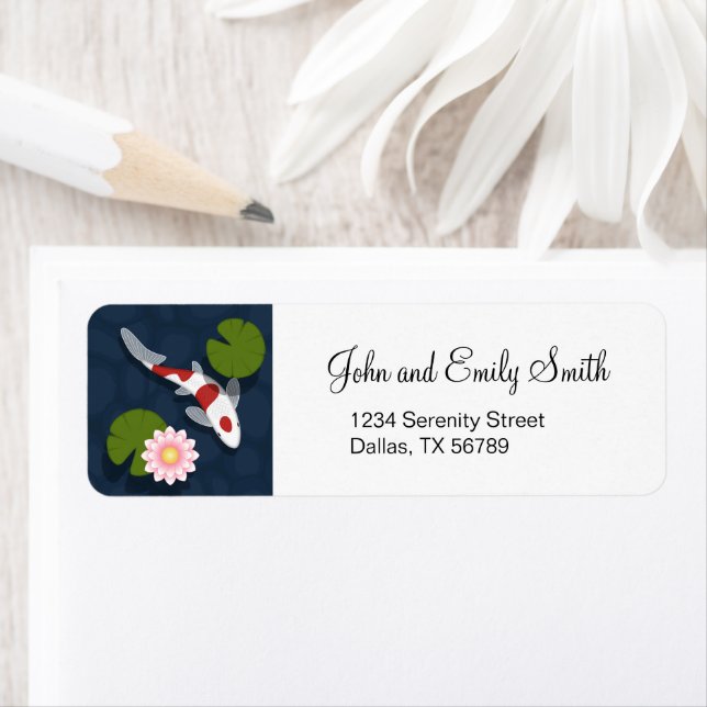 Etiqueta Pond Koi Fish (In situ)