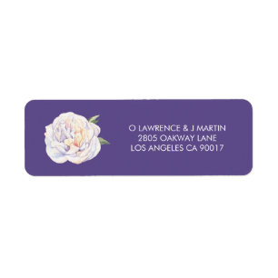 Etiqueta Pony Floral Bloom Violet Purple