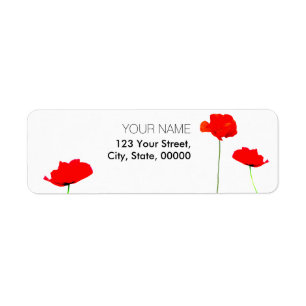 Etiqueta POPPY Collection 03 Return Address Labels