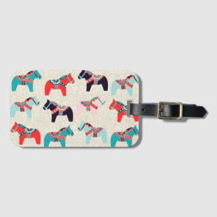 Etiqueta portaequipajes de caballos de Dala