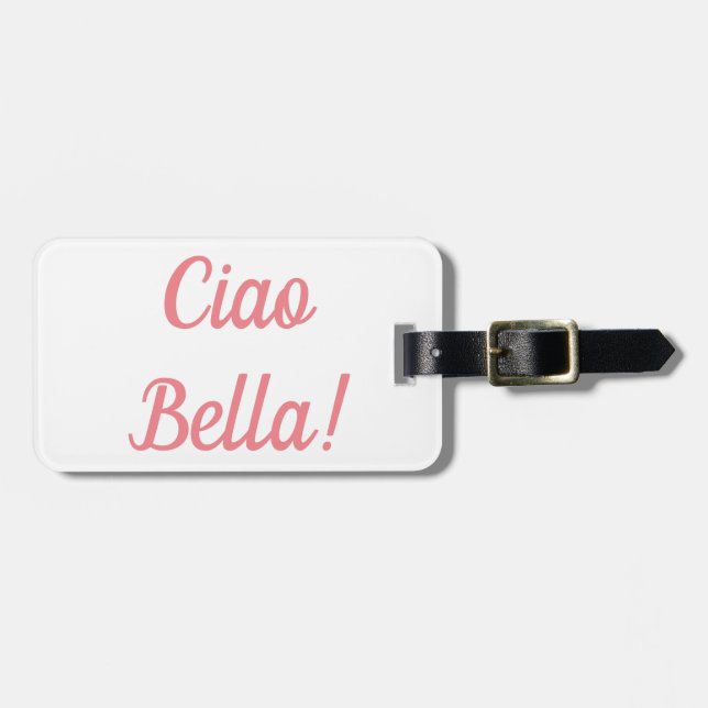 Etiqueta portaequipajes de Ciao Bella (Frente Horizontal)