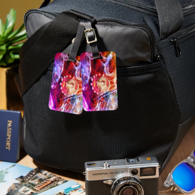 Etiqueta portaequipajes de evolución (Anverso & Reverso)