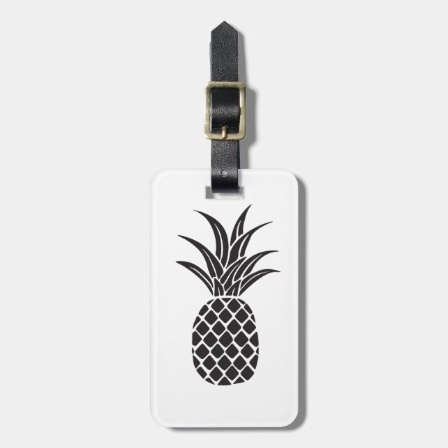Etiqueta portaequipajes de silueta piña (Frente Vertical)