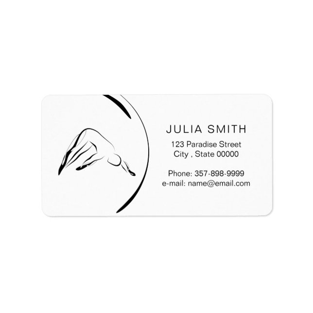 Etiqueta Posada de pilares (Frente)