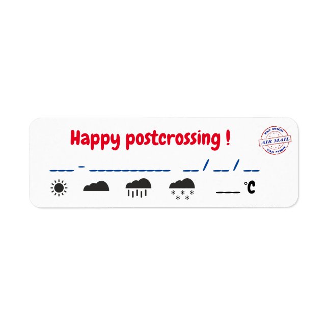 Etiqueta poscruce de normas (Frente)