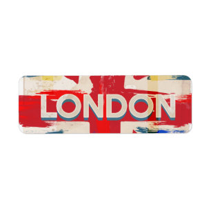 Etiqueta Póster vintage de la Unión de Londres