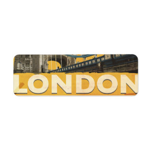 Etiqueta Póster vintage de Londres