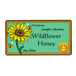 Etiqueta Pota de girasol y miel