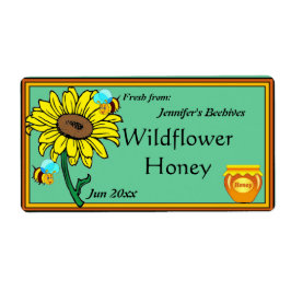 Etiqueta Pota de girasol y miel