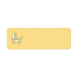 Etiqueta Pram Baby Amarillo.