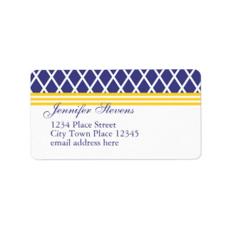 Etiqueta Preppy Naval Lattice