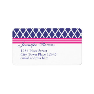 Etiqueta Preppy Naval Lattice