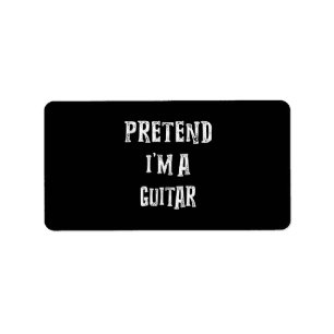 Etiqueta Pretende que soy una pareja de guitarra