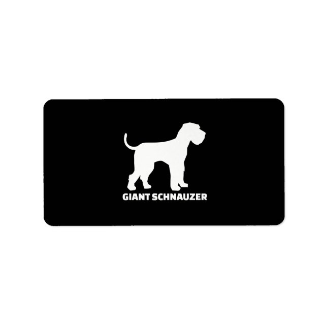 Etiqueta prima schnauzer gigante (Frente)