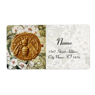 ETIQUETA PRIMAVERA FLOWERS HONEY BEE ,BEEKEEPER