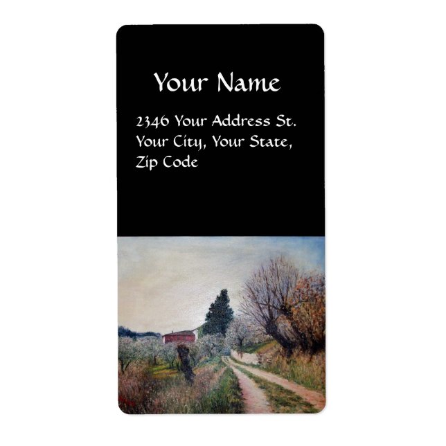 Etiqueta PRIMAVERA MÁS TEMPRANA EN EL Paisaje VERNALÉS/Tosc (Frente)