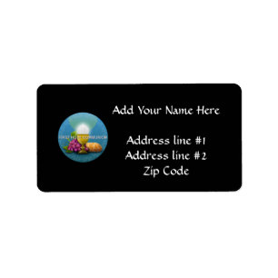 Etiqueta Primer cáliz y anfitrión de la Santa Comunión