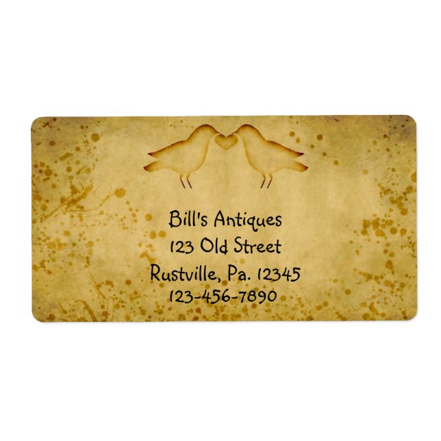 Etiqueta Primitiva de Burnout Crows (Frente)