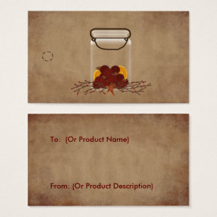 Etiqueta Primitiva de colación de Jar Fixins