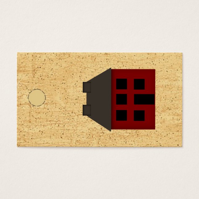 Etiqueta Primitiva de colgamiento de la casa (Frente)