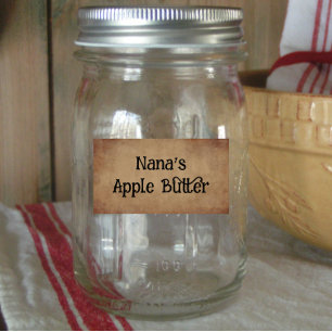 Etiqueta Primitiva de producto de manteca de Apple