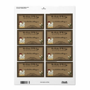 Etiqueta Primitivo Campaña de Pollos de Campo