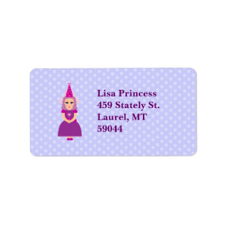 Etiqueta Princesa Cute Purple
