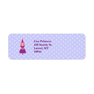 Etiqueta Princesa Cute Purple