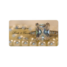 Etiqueta Princesa Diamond Ring y Pearls Boda Gracias