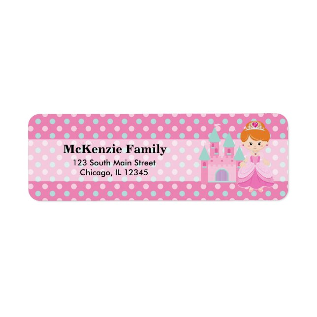 Etiqueta Princess & Castle (Frente)