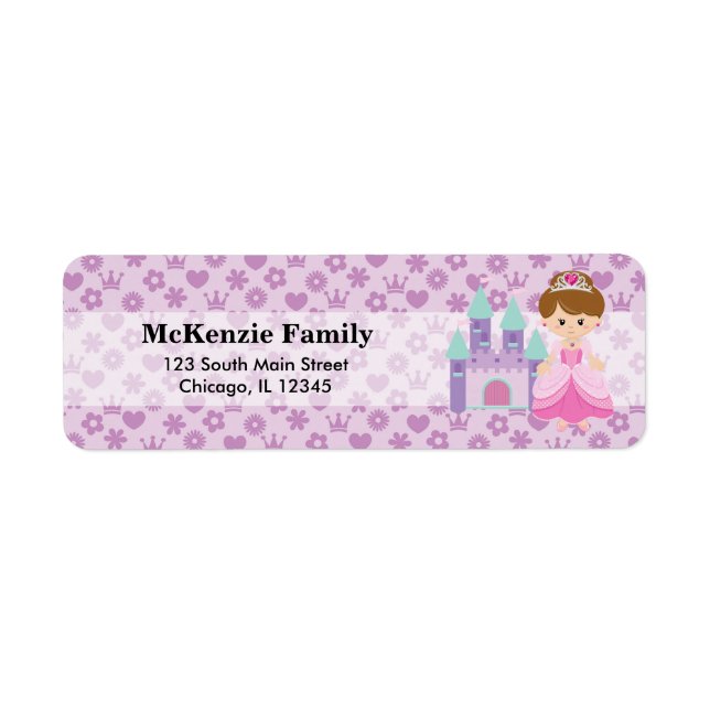 Etiqueta Princess & Castle (Frente)