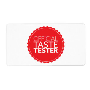 Etiqueta Probador oficial del gusto