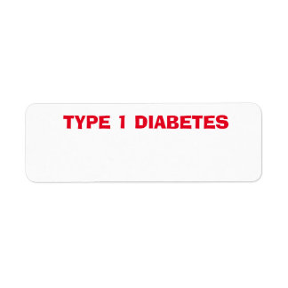 Etiqueta Problema de salud de la diabetes tipo 1 T1D, enfer