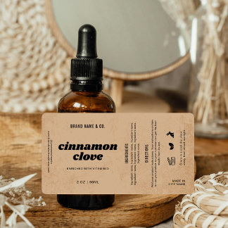 Etiqueta Product Customizable Brown Rustic Label