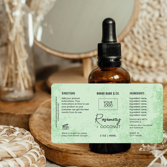 Etiqueta  Product Customizable GreenRustic Label (Subido por el creador)