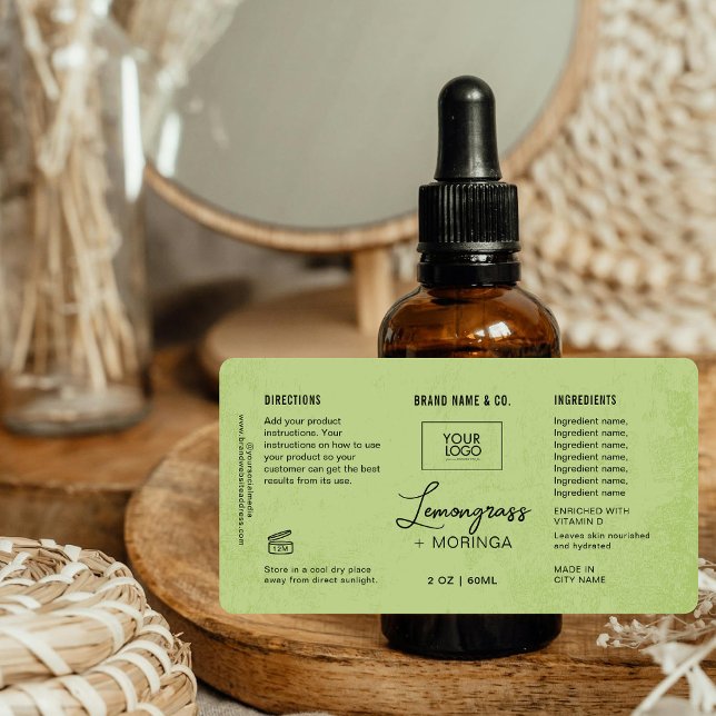 Etiqueta  Product Customizable Lemon Green Label (Subido por el creador)