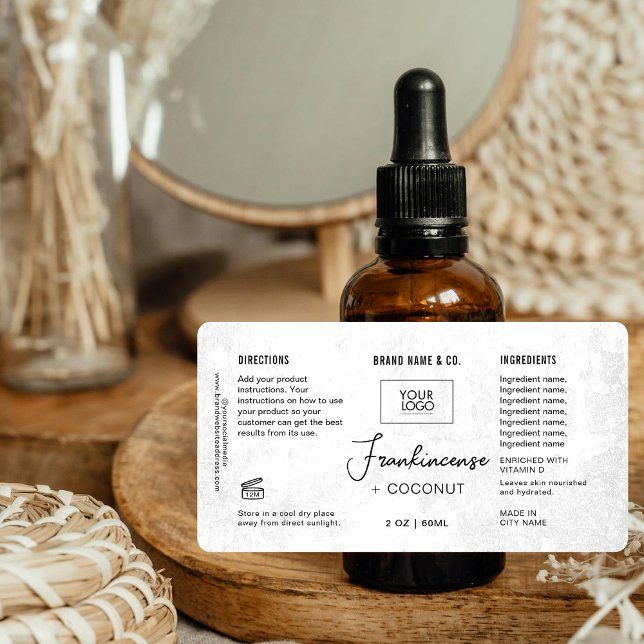 Etiqueta  Product Customizable White Rustic Label (Subido por el creador)