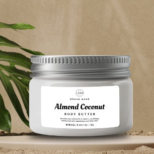 Etiqueta Producto de Jar Cosmético con Logotipo minimalista