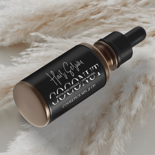 Etiqueta Producto minimalista del frasco de goteo de cosmét