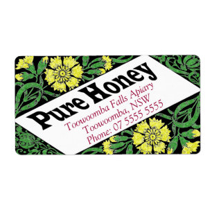 Etiqueta Producto personalizado de la miel de miel floral a