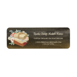 Etiqueta Productos de baño de spa orgánicos jabones