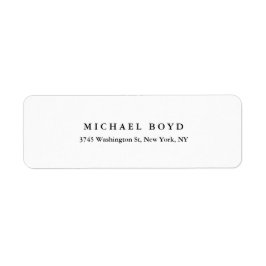 Etiqueta Profesional creativo de color negro y blanco