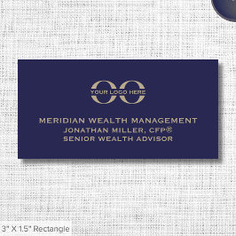 Etiqueta profesional de nombre de empresa con logo