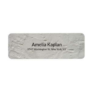 Etiqueta Profesional gris moderno llano Minimalista