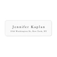 Profesional Minimalista de color blanco clásico cr